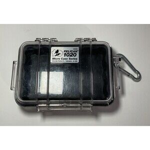 Pelican 1020 Micro Protection Case w/Carabiner Clear/Black